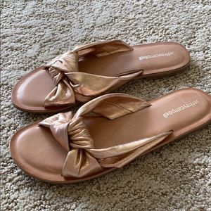 Jeffrey Campbell rose gold flats size 40 -NWOT